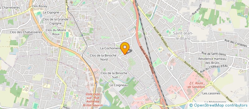 localisation de l'entreprise LE CLOS PASQUIES  SAINT-JEAN-LE-BLANC