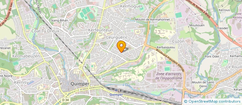 localisation de l'entreprise LE CLOS QUEMENER à QUIMPER