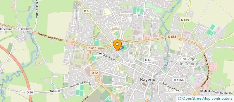 localisation de l'entreprise LE CLOS RIANT  BAYEUX