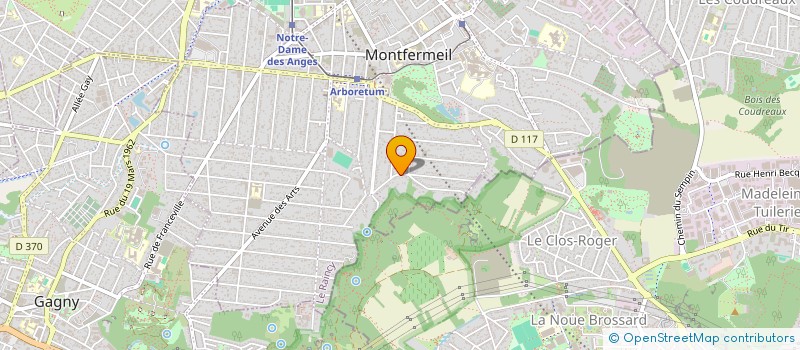 localisation de l'entreprise LE CLOS ROGER à MONTFERMEIL