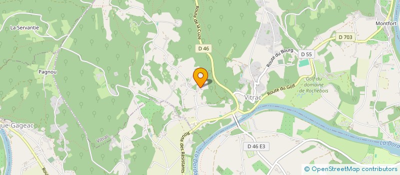 localisation de l'entreprise LE CLOS ROUSSILLON  VITRAC