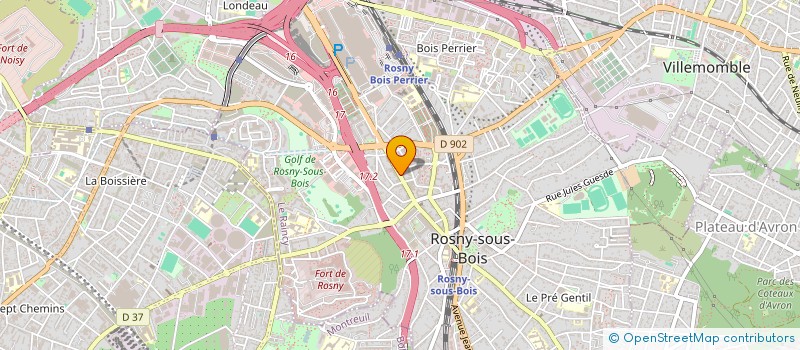 localisation de l'entreprise LE CLOS SAINT CHARLES à ROSNY-SOUS-BOIS
