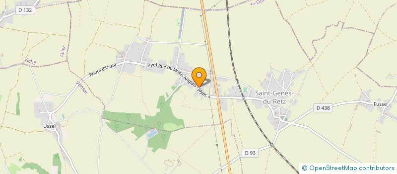 localisation de l'entreprise LE CLOS SAINT GEORGES  EFFIAT