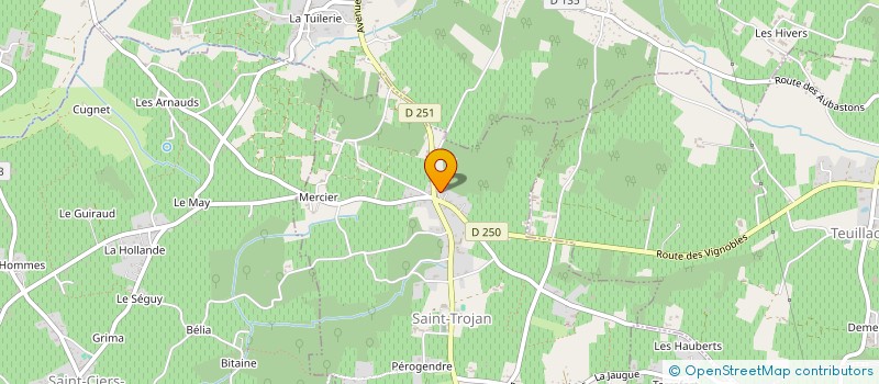 localisation de l'entreprise LE CLOS SAINT GEORGES  SAINT-TROJAN