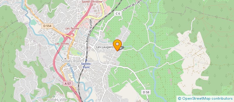 localisation de l'entreprise LE CLOS SAINT GILLES  SOLLIES-PONT