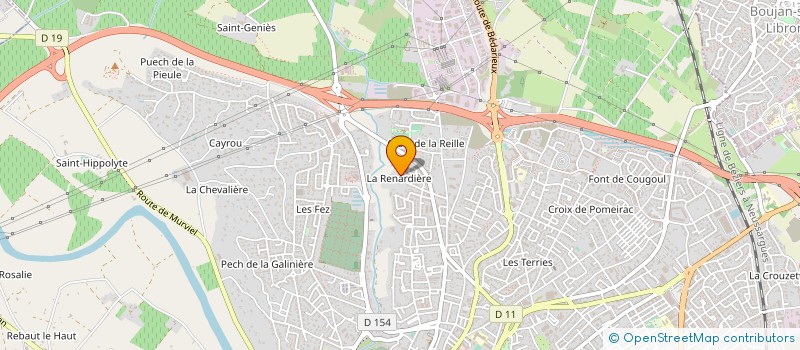 localisation de l'entreprise LE CLOS SAINT JACQUES 2  BEZIERS