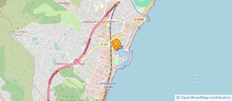 localisation de l'entreprise LE CLOS SAINT JACQUES à VILLENEUVE-LOUBET