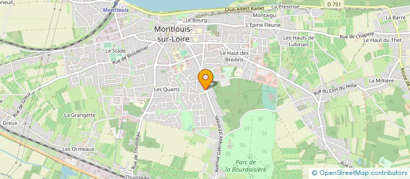 localisation de l'entreprise LE CLOS SAINT JEAN à MONTLOUIS-SUR-LOIRE