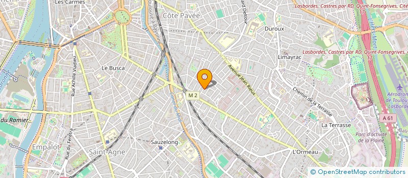 localisation de l'entreprise LE CLOS SAINT JOSEPH  TOULOUSE
