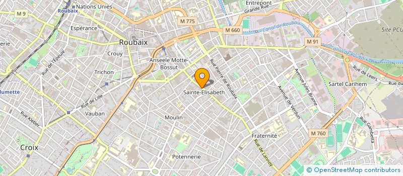 localisation de l'entreprise LE CLOS SAINT LAURENT  ROUBAIX