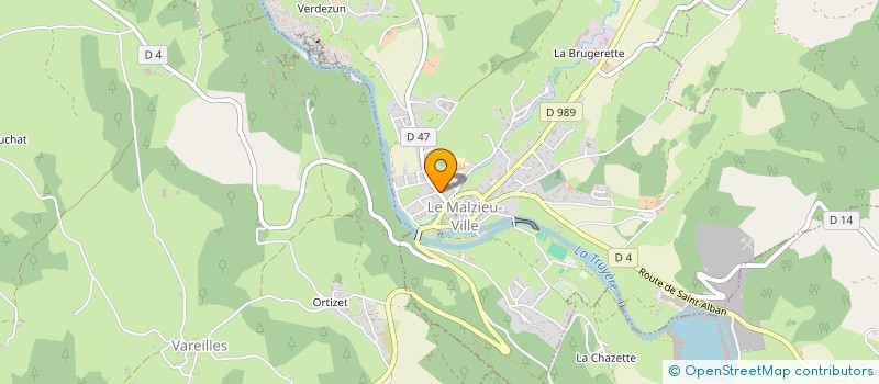 localisation de l'entreprise LE CLOS SAINT LOUIS  LE MALZIEU-VILLE