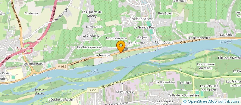localisation de l'entreprise LE CLOS SAINT MARTIN à ROCHECORBON