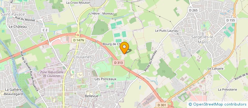 localisation de l'entreprise LE CLOS SAINT MAURICE  COULAINES