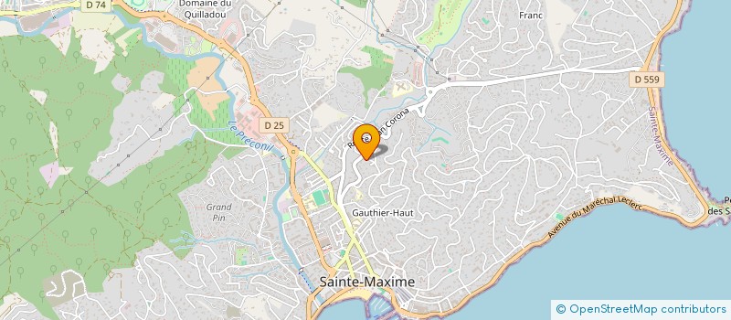 localisation de l'entreprise LE CLOS SAINT PAUL à SAINTE-MAXIME