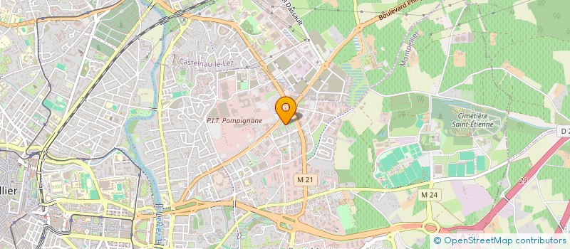 localisation de l'entreprise LE CLOS SAINT ROCH  MONTPELLIER