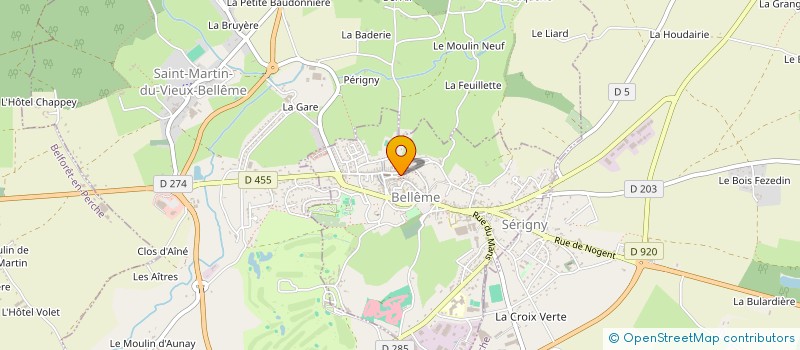localisation de l'entreprise LE CLOS SAINT SAUVEUR à BELLEME