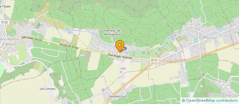 localisation de l'entreprise LE CLOS SAINT VINCENT  BRUGNY-VAUDANCOURT