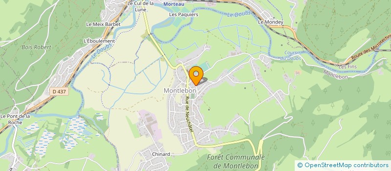 localisation de l'entreprise LE CLOS SAINTE-CATHERINE  MONTLEBON