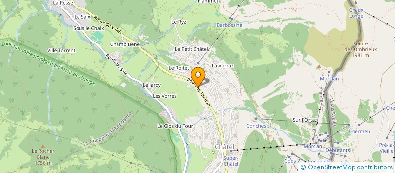 localisation de l'entreprise LE CLOS SAVOYARD à CHATEL