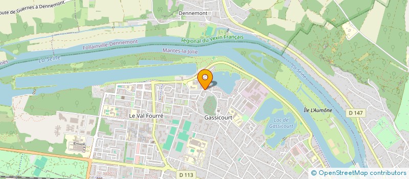 localisation de l'entreprise LE CLOS SCELLIER  MANTES-LA-JOLIE