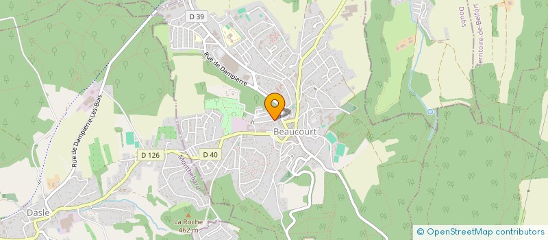 localisation de l'entreprise LE CLOS SOUS LES VIGNES à BEAUCOURT