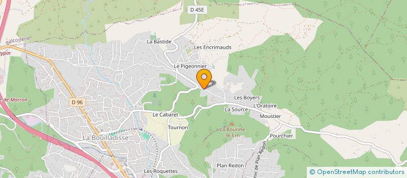 localisation de l'entreprise LE CLOS ST JACQUES  LA BOUILLADISSE