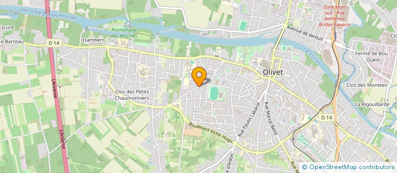 localisation de l'entreprise LE CLOS ST NICOLAS à OLIVET
