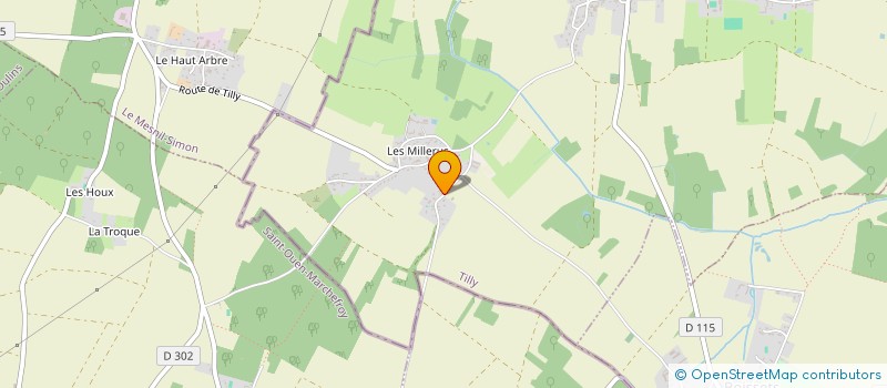 localisation de l'entreprise LE CLOS SYLA à TILLY
