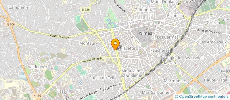 localisation de l'entreprise LE CLOS TERRAUBE à NIMES