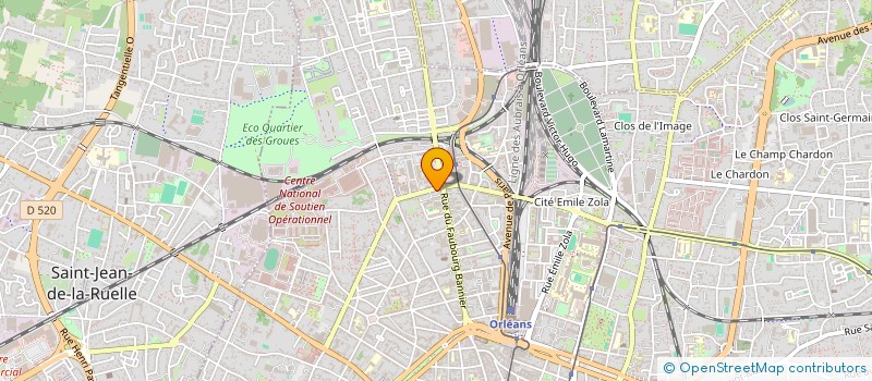 localisation de l'entreprise LE CLOS VALENTIN à ORLEANS