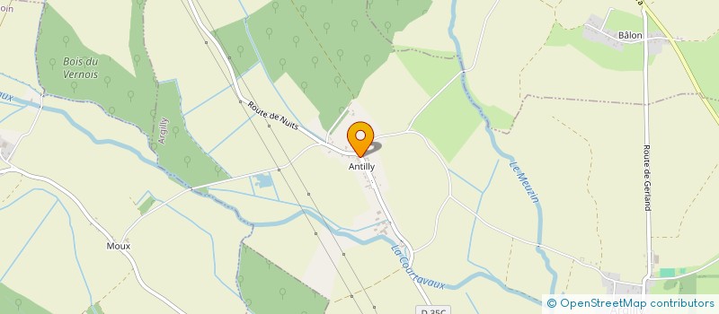 localisation de l'entreprise LE CLOS VEGETAL  ARGILLY