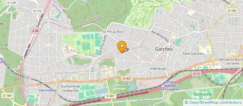 localisation de l'entreprise LE CLOS VILLIERS à GARCHES