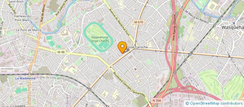localisation de l'entreprise LE CLOS WAROCQUIER à MARCQ-EN-BARŒUL