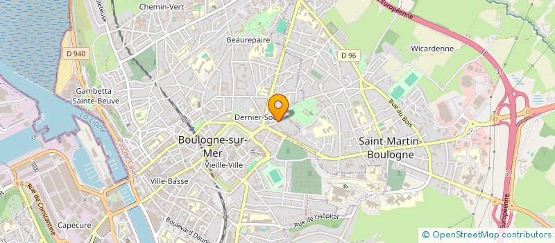 localisation de l'entreprise LE CLOSELET à BOULOGNE-SUR-MER