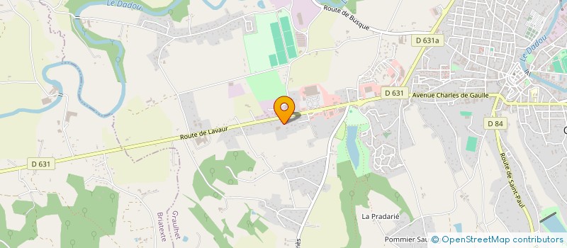 localisation de l'entreprise LE CLOT ESCOURBIAC  GRAULHET