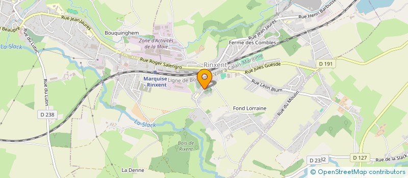 localisation de l'entreprise LE CLOU DU SPECTACLE  RINXENT