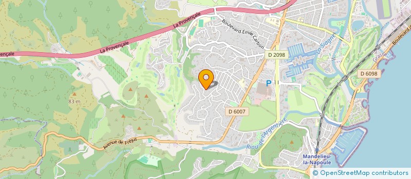 localisation de l'entreprise LE CLOU QUI DEPASSE à MANDELIEU-LA-NAPOULE