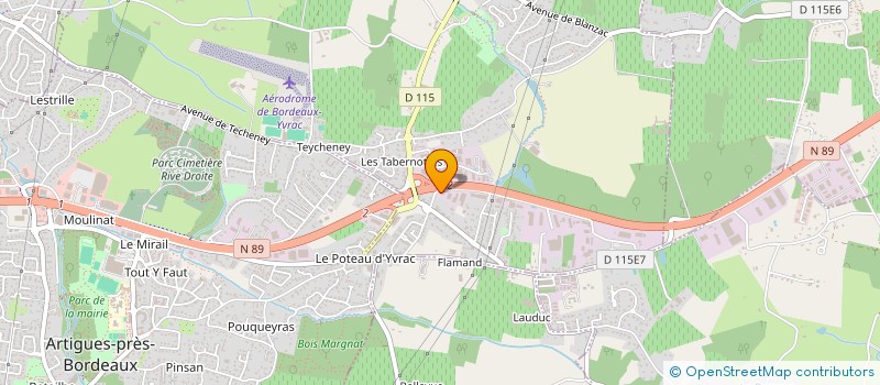 localisation de l'entreprise LE CLOUET IMMO  POMPIGNAC