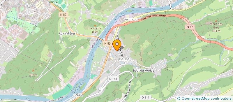 localisation de l'entreprise LE CLOUSEY  LARNOD