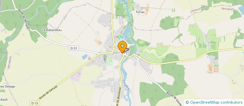 localisation de l'entreprise LE CLOVIS à VERRIERES