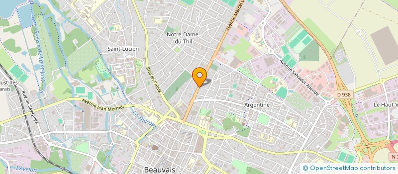 localisation de l'entreprise LE CLUB  BEAUVAIS