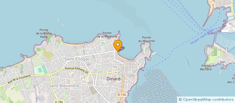 localisation de l'entreprise LE CLUB à DINARD