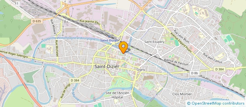 localisation de l'entreprise LE CLUB 52 à SAINT-DIZIER