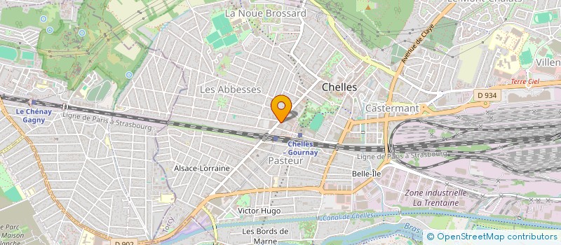 localisation de l'entreprise LE CLUB 61  CHELLES