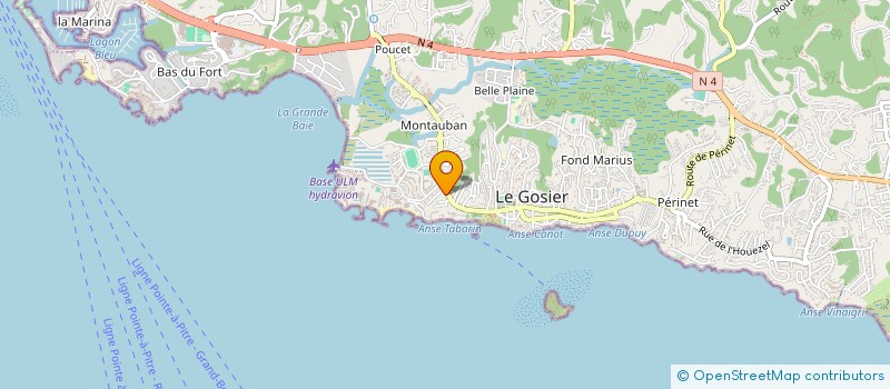 localisation de l'entreprise LE CLUB à LE GOSIER