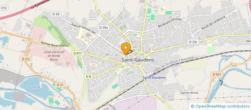 localisation de l'entreprise LE CLUB à SAINT-GAUDENS
