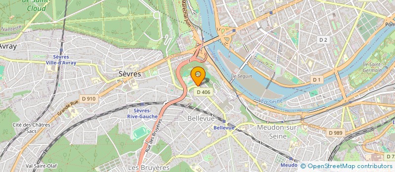 localisation de l'entreprise LE CLUB à SEVRES