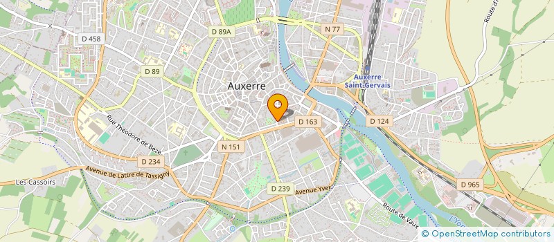 localisation de l'entreprise LE CLUB à AUXERRE