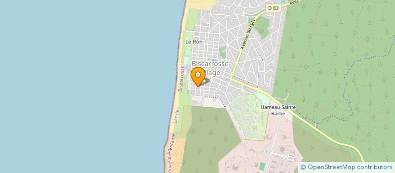 localisation de l'entreprise LE CLUB BISCA  BISCARROSSE