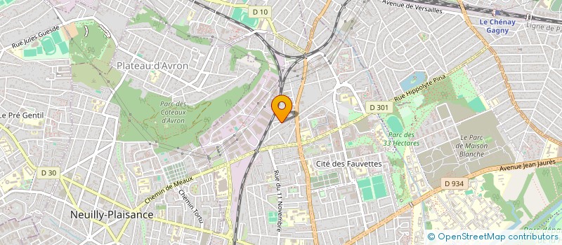 localisation de l'entreprise LE CLUB C'ARTE à NEUILLY-SUR-MARNE